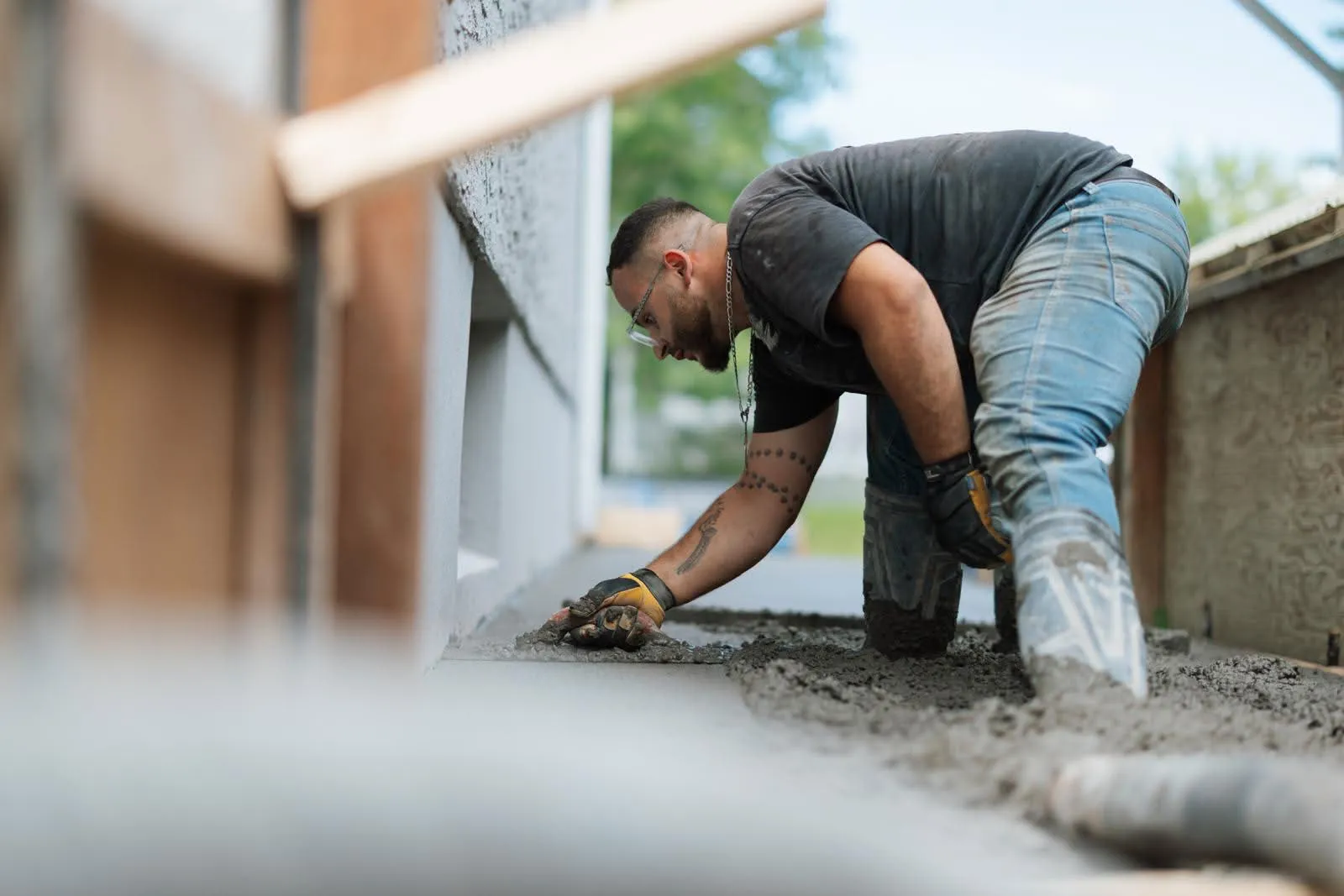 Professional Concrete Finishing services in Calgary by Urban Stone Construction